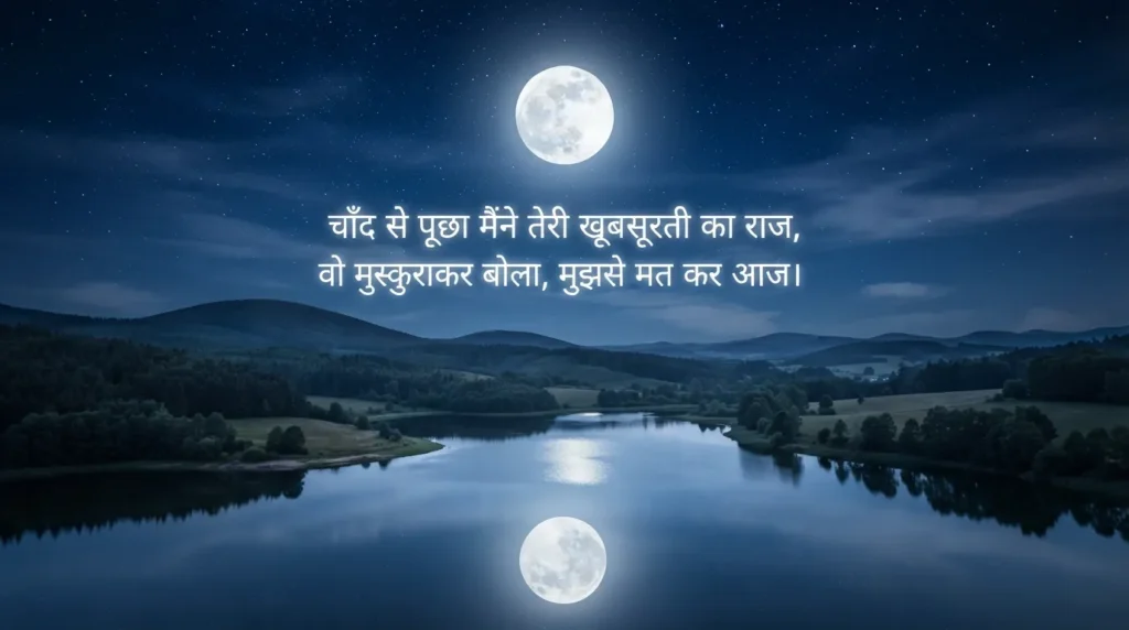 Chand Shayari 2 Line