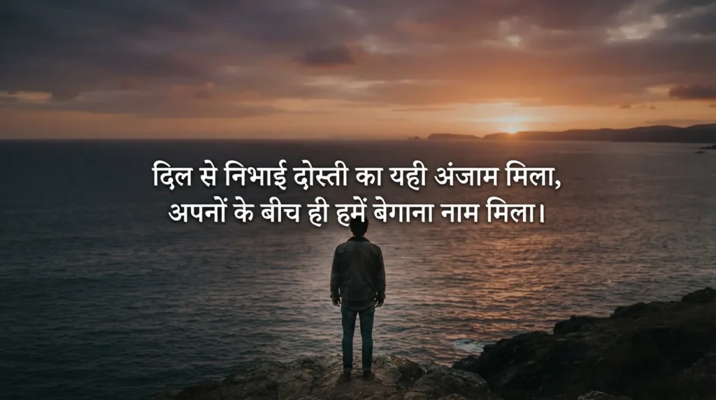 Gaddar Dost Shayari 2 Line